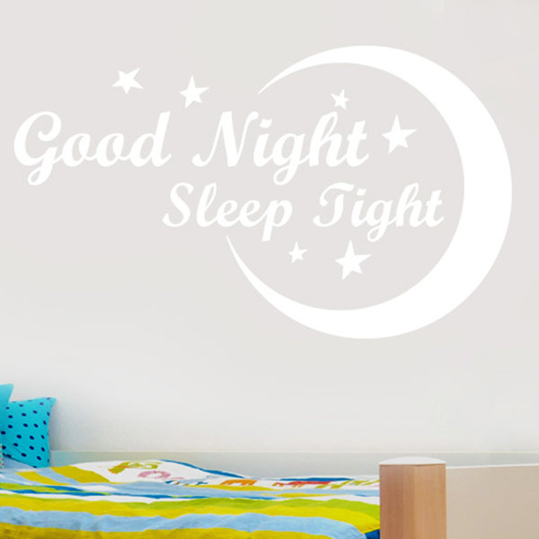 Happy Larry Good Night Sleep Tight Wall Sticker | Wayfair.co.uk